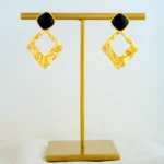 Black Aurora Loops (Yellow Gold) EAR001813