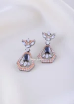 Black Royale Glam Dangler (Black Rhodium) EAR002237 - Image 2