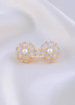 Blooming Elegance Earrings (Yellow Gold) EAR002286