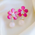 Blossom Elegance Earrings (Yellow Gold) EAR001477