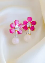 Blossom Elegance Earrings (Yellow Gold) EAR001477
