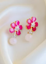 Blossom Elegance Earrings (Yellow Gold) EAR001477 - Image 2