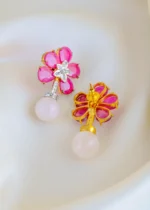 Blossom Elegance Earrings (Yellow Gold) EAR001477 - Image 3