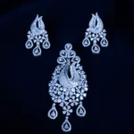 Blossom Radiance Pendant Set  (Silver) PSET01737