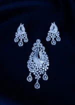 Blossom Radiance Pendant Set (Silver) PSET01737