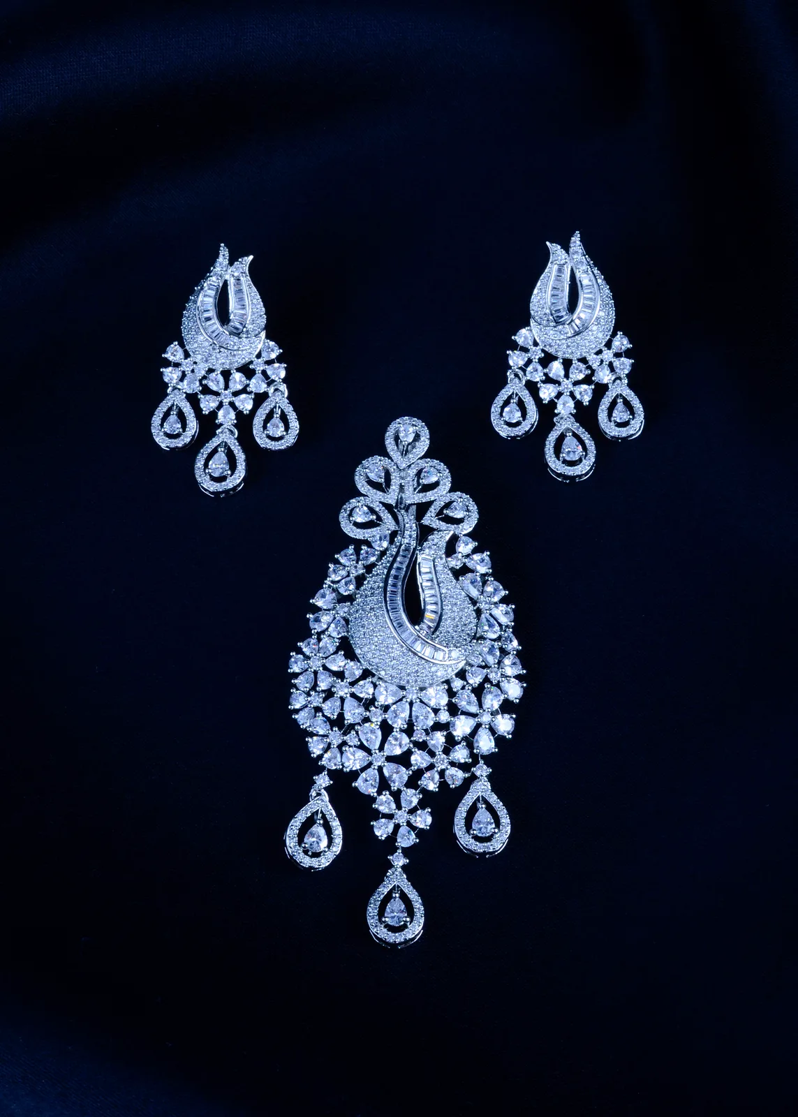 Blossom-Radiance-Pendant-Set-Silver-PSET01737a Blossom Radiance Pendant Set (Silver) PSET01737 - Image 1