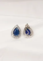 Blue Cocktail Studs (Silver) EAR000732