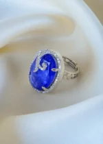 Blue Doublet Stone Ring (Silver)  RING01400 - Image 2