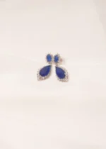 Blue Drop Earrings (Silver) EAR000518 - Image 4