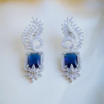 Blue Drop Earrings (Silver) EAR001010