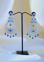 Blue Earring Tika Set (Silver) EAR000843 - Image 2