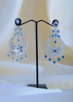 Blue Earring Tika Set (Silver) EAR000843 - Image 3