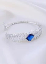 Blue Gem Wings Luxury Bracelate (Silver) BRA002402 - Image 3