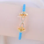Blue Luxe Infinity Bracelet (Yellow Gold) BRA002203