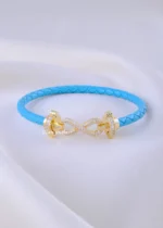 Blue Luxe Infinity Bracelet (Yellow Gold) BRA002203 - Image 2