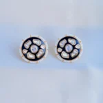 Blue Meenakari Kundan Earrings (Yellow Gold) EAR000853