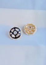 Blue Meenakari Kundan Earrings (Yellow Gold) EAR000853 - Image 3