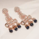 Blue Saphire Danglers (Rose Gold) EAR000468