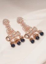 Blue Saphire Danglers (Rose Gold) EAR000468