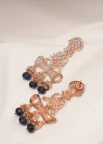 Blue Saphire Danglers (Rose Gold) EAR000468 - Image 3