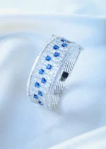 Blue Sapphire Extravagant Bracelet (Silver) BRA001175 - Image 2