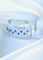 Blue Sapphire Extravagant Bracelet (Silver) BRA001175 - Image 3
