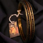 Blue Single Line Bangles (Yellow-Gold) BAN000428