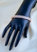 Blush Luxe Tennis Bracelet (Rose Gold) BRA001667 - Image 2