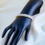 Blush Luxe Tennis Bracelet (Yellow Gold) BRA001666