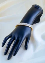 Blush Luxe Tennis Bracelet (Yellow Gold) BRA001666