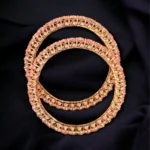 Blush Pink Single Line Bangle (Rose-Gold) BAN000379