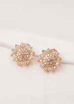 Bold Diamond Look Studs (Yellow Gold) EAR000691