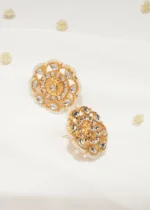 Bold Kundan Studs (Yellow Gold) EAR000544 - Image 2