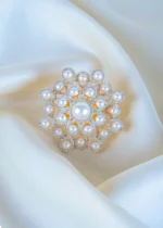 Bold Pearl Cocktail Ring (Yellow Gold) RING01367