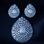 Bold Statement Pendant Set (Silver) PSET01344