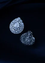 Bold Statement Pendant Set (Silver) PSET01344 - Image 3