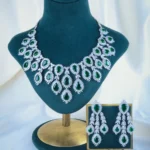 Bridal Emerald Green Elegance (Silver) NEC001194
