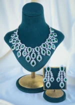 Bridal Emerald Green Elegance (Silver) NEC001194