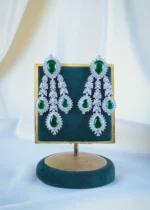 Bridal Emerald Green Elegance (Silver) NEC001194 - Image 3