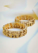 Bridal Palki Bangles (Antique Gold) BAN000986 - Image 2