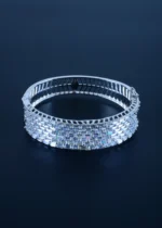 Broad Bagguette Bracelet (Silver) BRA000670 - Image 4