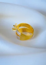 Broad Band Solitaire Ring (Yellow Gold) RING01224 - Image 3