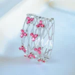 Broad Ruby Bracelet (Silver) BRA001135