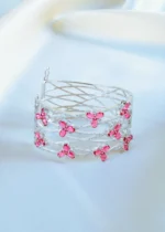 Broad Ruby Bracelet (Silver) BRA001135 - Image 3