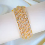 Broad Statement Diamond Bracelet (Yellow Gold) BRA001263