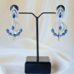 Bue Sapphire Grace Party Earrings (Silver) EAR001482