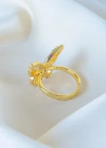 Butterfly Multicolor Ring (Yellow Gold) RING01381 - Image 3