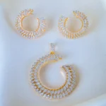 C shape Locket Set (Yellow Gold) PSET01353