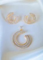 C shape Locket Set (Yellow Gold) PSET01353