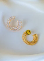 C shape Locket Set (Yellow Gold) PSET01353 - Image 3